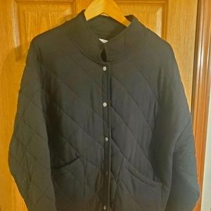 Time and Tru Black quilted coat